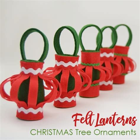 DIY Christmas Felt Lantern Ornaments - AppleGreen Cottage