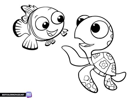 Nemo fish coloring page - Free printable coloring pages