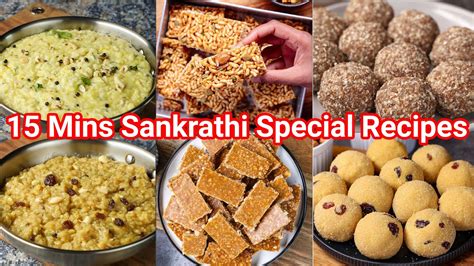 6 Must Have Makar Sankranti Sweets & Snacks in 15 Mins | 6 Easy Simple ...