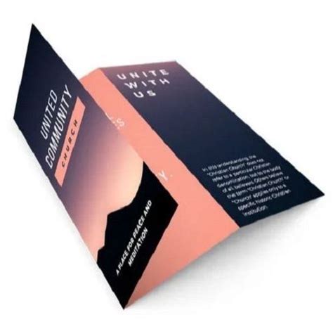 Foldable Paper Promotional Brochure For Advertising Warranty: No at ...