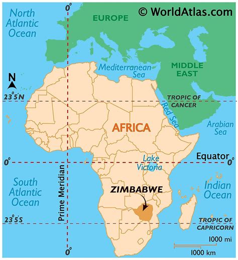 Mapas de Zimbabue - Atlas del Mundo