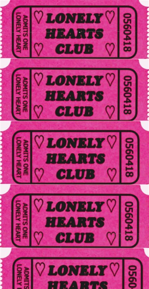 Download Y2k Aesthetic Lonely Hearts Club Tickets Wallpaper ...