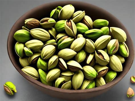 Premium AI Image | Pistachios in bowl on dark background nuts green fresh inshell pistachios ai ...