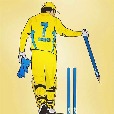 Dhoni Cartoon Wallpapers - Wallpaper Cave