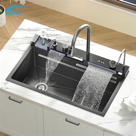 Cheap Price Manufacturer of Smart Kitchen Sink 304 Stainless Steel Smart Automatic Kitchen Sink ...