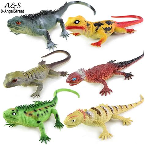 Lizard Figures Model Toys Squeaky Sound 25.5 x 10.5 x 6.5cm/10.0 x 4.1 ...