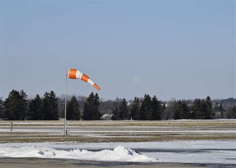 Windsock at the airport stock photo. Image of textile - 148871398