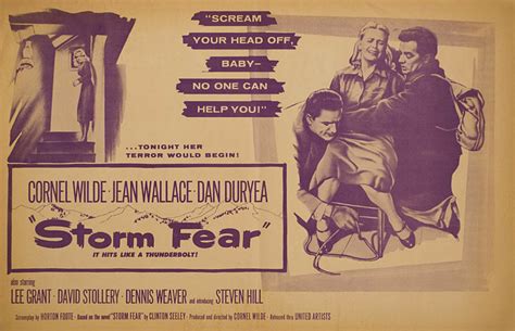 Storm Fear 1956 U.S. Herald - Posteritati Movie Poster Gallery