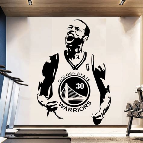 Basketball Golden State 30 Stephen Curry Decoration Sticker Home mural ...