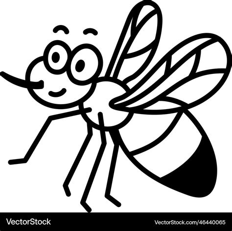 Cute gnat Royalty Free Vector Image - VectorStock