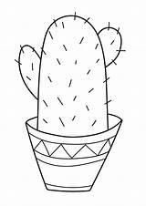 Coloring Pages  Printable Cactus Page For Kids sketch template