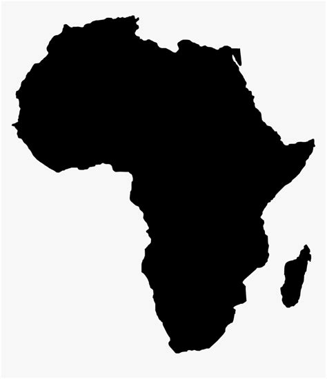 Africa Globe Clip Art - Africa Map Silhouette, HD Png Download , Transparent Png Image - PNGitem