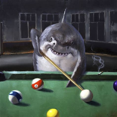 Pool Shark Art Print - Etsy