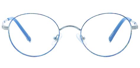 Skylar Round Prescription Glasses - Blue | Women's Eyeglasses | Payne Glasses