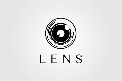 Lens Camera Logo Vector Illustration Graphic by lawoel · Creative Fabrica