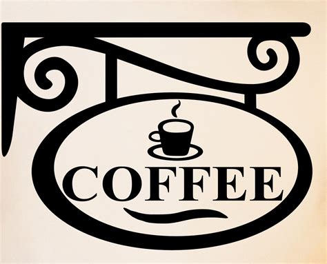 Coffee Sign - kitchen wall decal sticker art. $3.99, via Etsy ...