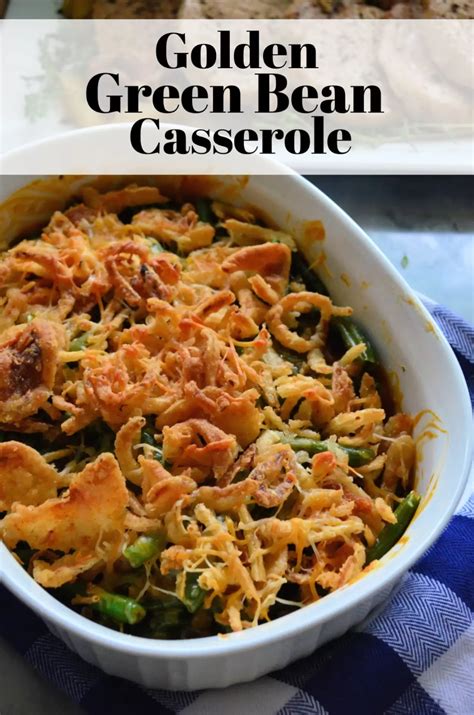 Green Bean Casserole with Cheese | Recipe | Greenbean casserole recipe, Bean casserole, Green ...