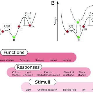 (A) Schematic representation of the energy diagram showing the possible... | Download Scientific ...