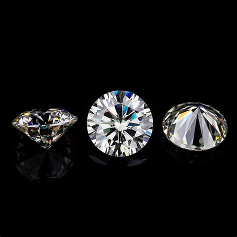 9.5mm GH round brilliant cut loose moissanites stones jewelry gems test positive moissanites ...