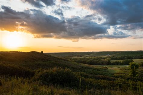 Sunset over a Manhattan Prairie : r/kansas