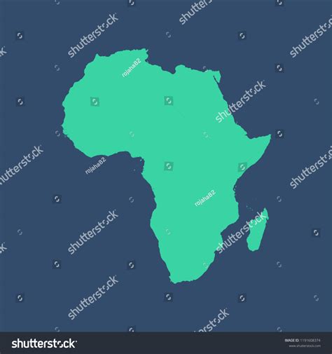 Digital Vector Africa Map With Drop Shadow In Ai Illu - vrogue.co