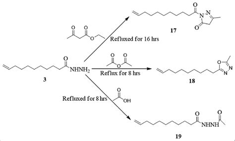 Scheme 2: Synthetic scheme for synthesis of hydrazide derivatives of ...