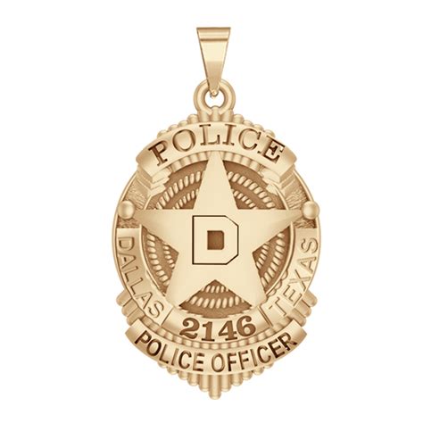 Personalized Dallas,Texas Police Badge with Your Rank, and Number ...