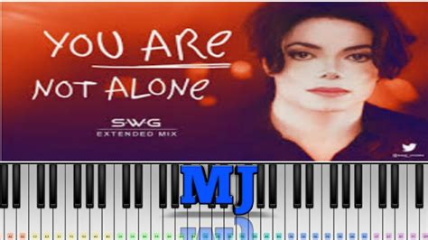 You are not alone (mj) piano tutorial - YouTube