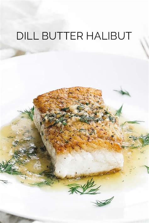 Pan Seared Halibut Recipe with Lemon Dill Butter - Chef Billy Parisi