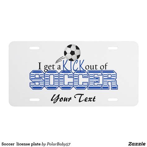 Soccer license plate | Zazzle | License plate, Custom i, Travel gifts