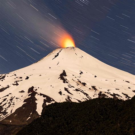 Chile on alert as Villarrica volcano lights up night sky