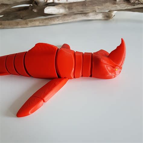 Red Bluster the Sea Beast 3D STL Print-in-place No - Etsy