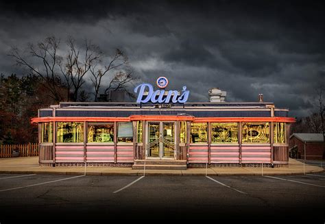 Dan's Retro Diner at Dusk Photograph by Randall Nyhof - Pixels