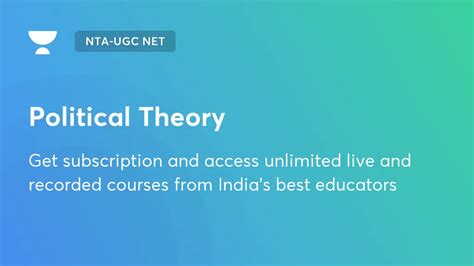 Political Theory | Political Science | Unacademy