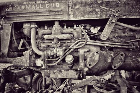 Farmall Cub Tractor Engine B Photograph by John Myers