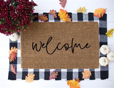 Welcome Doormat Personalized Doormat Custom Doormat Fall | Etsy | Fall doormat, Halloween door ...