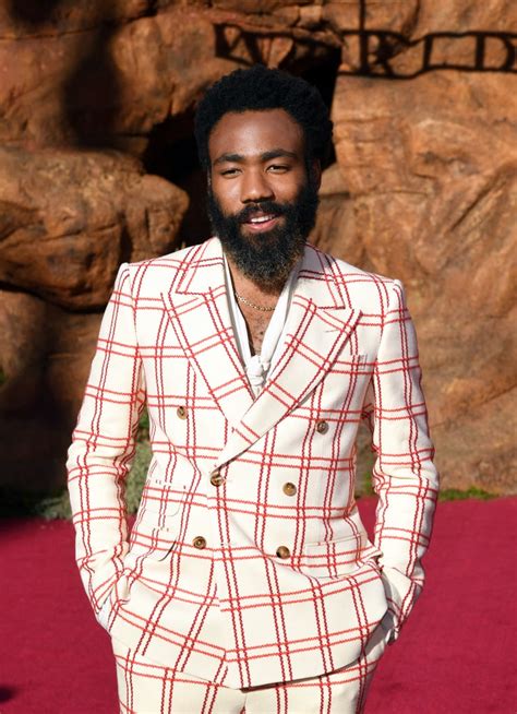 Pictured: Donald Glover at The Lion King premiere in Hollywood ...