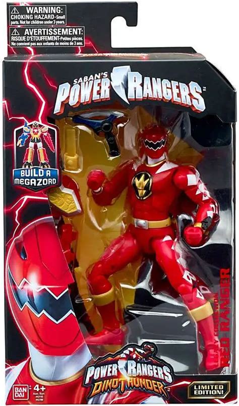 Power Rangers Dino Thunder Legacy Build A Megazord Red Ranger 6.5 Action Figure DT Bandai ...