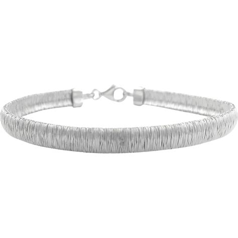 Sterling Silver Wrapped Wire Bracelet | Silver Bracelets | Jewelry & Watches | Shop The Exchange