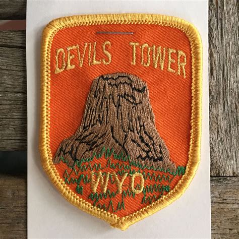 Devils Tower Wyoming Vintage Souvenir Travel Patch From | Etsy ...