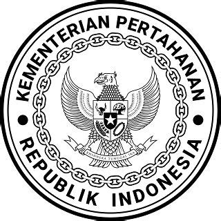 Kementerian Pertahanan Republik Indonesia (Kemhan RI) Logo Single Color Version Black in 2022 ...