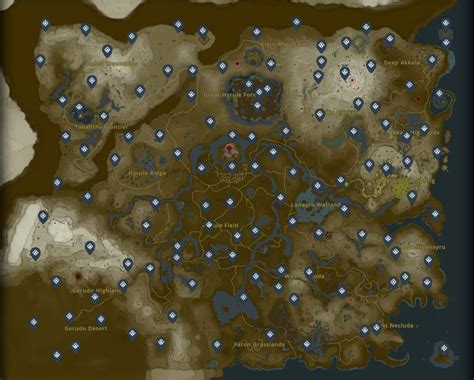 Tous les emplacements du sanctuaire d'Hyrule dans Zelda Tears of the Kingdom (TOTK)