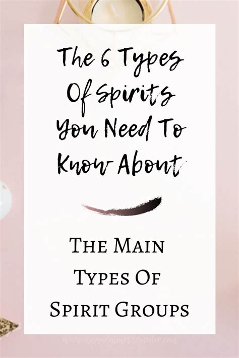 The 6 Types Of Spirits You Need To Know About — Amanda Linette Meder