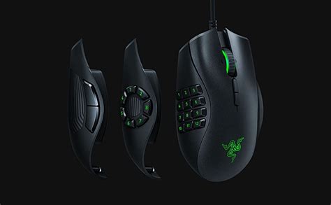 Razer Naga Trinity - MOBA / MMO Gaming Mouse With 3 Interchangeable ...