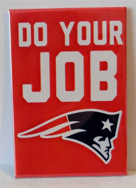 New England Patriots DO YOUR JOB 2 X 3 Fridge Magnet Art Vintage - Etsy