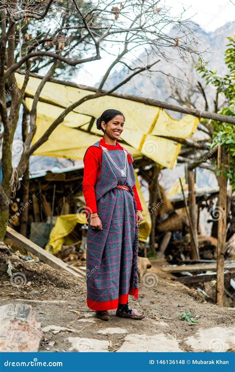 Kullu, Himachal Pradesh, India - January 26, 2019 : Himachali Woman in ...