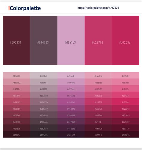 1 Latest Color Schemes with Wine Berry And Eggplant Color tone ...