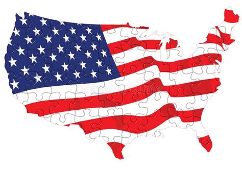 American Flag Puzzle Stock Photos - Image: 962263