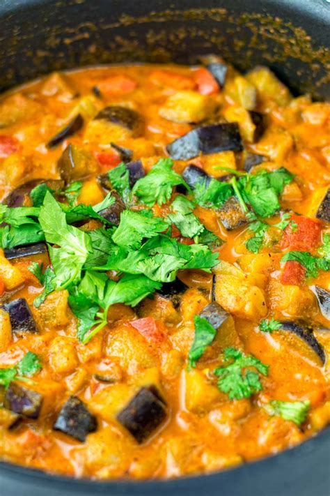 Eggplant Curry Recipe [vegetarian] - Contentedness Cooking