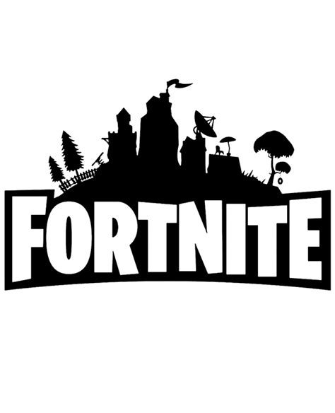 Simple Fortnite logo to print for free